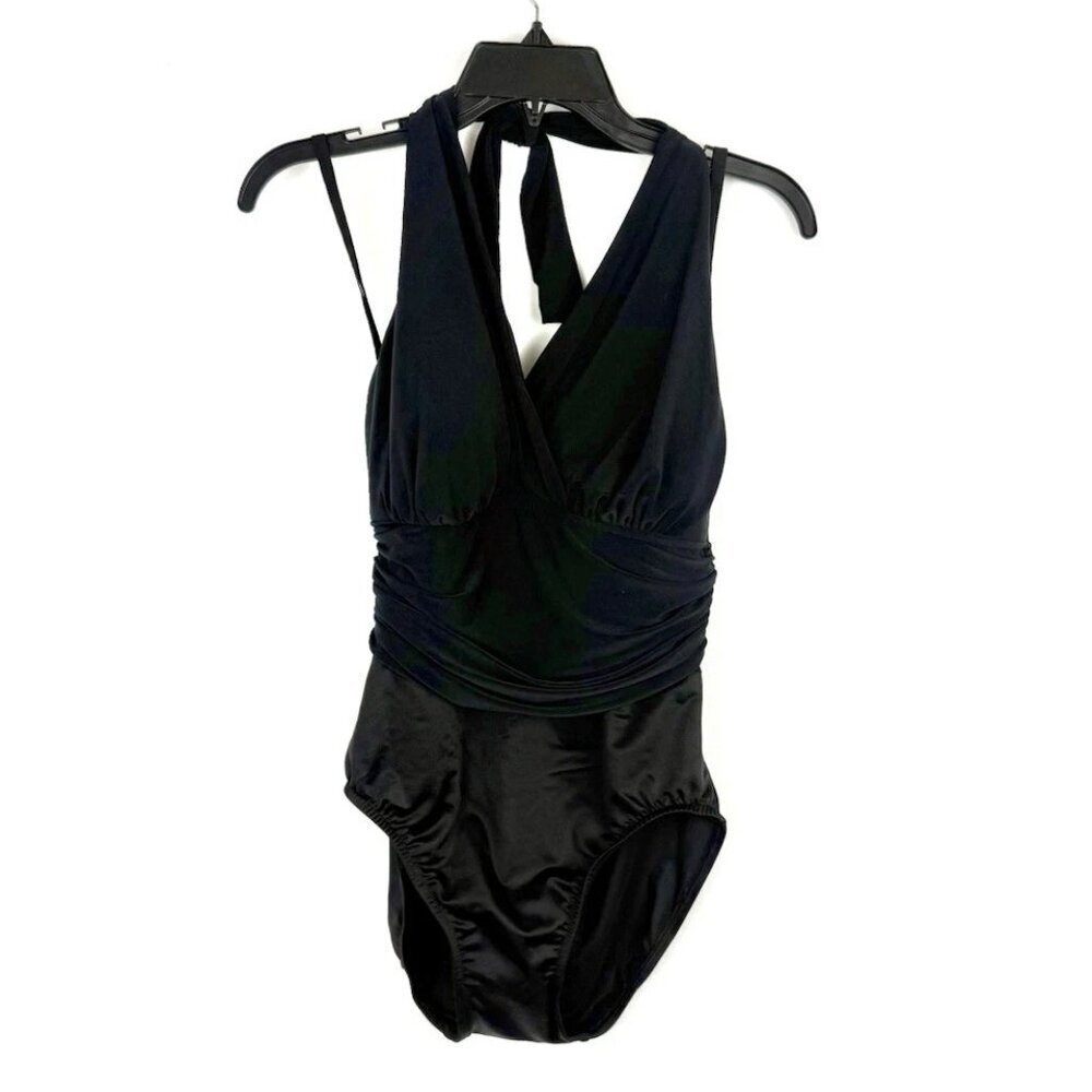 Magicsuit Women’s Black Slimming One Piece Swimsuit Size 8